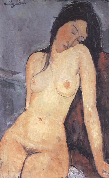 Amedeo Modigliani Seted Nude (mk39) Norge oil painting art